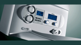 Modern energy-efficient boiler control panel, allowing precise temperature control and improved heating efficiency.