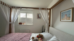 Made-to-measure shutters fitted for a stylish, practical finish with excellent control of light and privacy. A timeless option that works beautifully in bedrooms and living spaces.